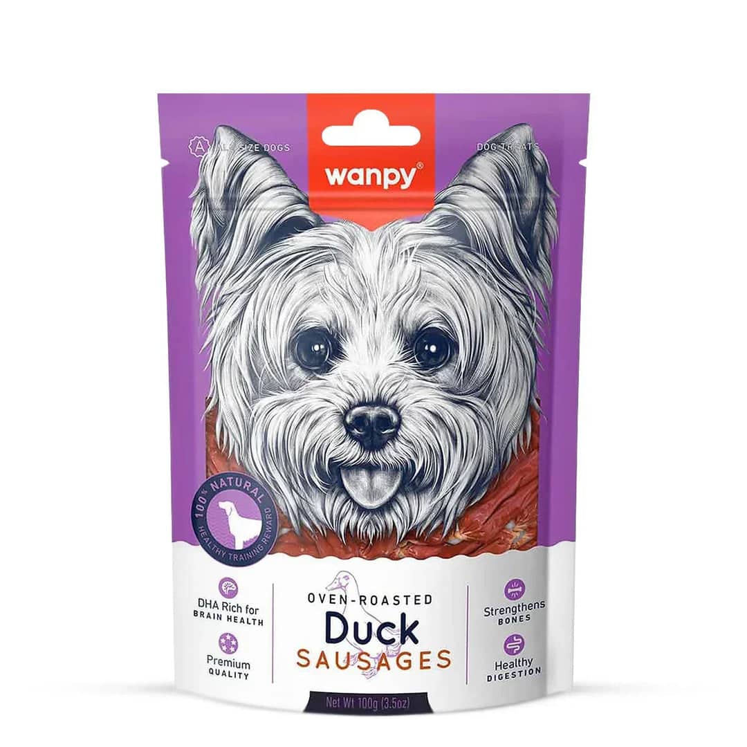 تشویقی سگ ونپی سوسیس اردک Wanpy Duck Sausages 100g