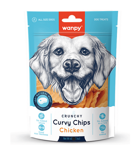 تشویقی سگ ونپی Crunchy Curvy Chips Chicken
